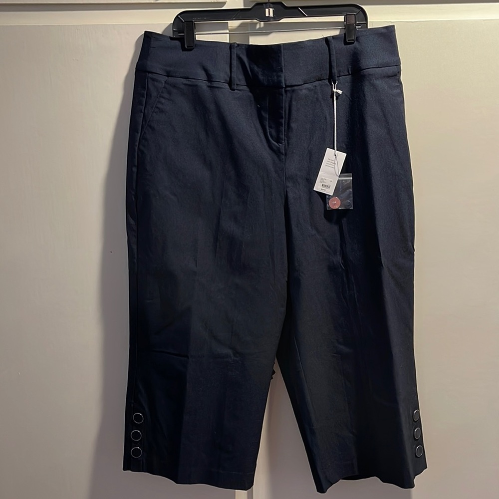 NWT Navy crop pants